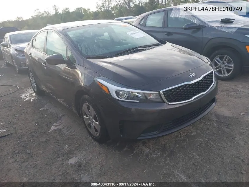 2017 Kia Forte Lx VIN: 3KPFL4A78HE010749 Lot: 40343116