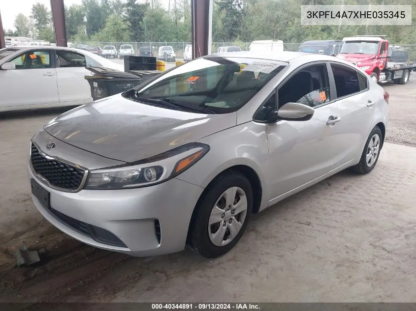 3KPFL4A7XHE035345 2017 Kia Forte Lx/S