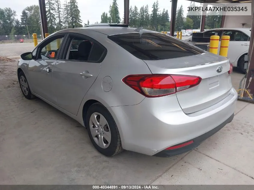 3KPFL4A7XHE035345 2017 Kia Forte Lx/S