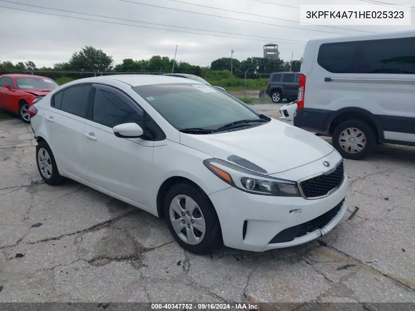 2017 Kia Forte Lx VIN: 3KPFK4A71HE025323 Lot: 40347752