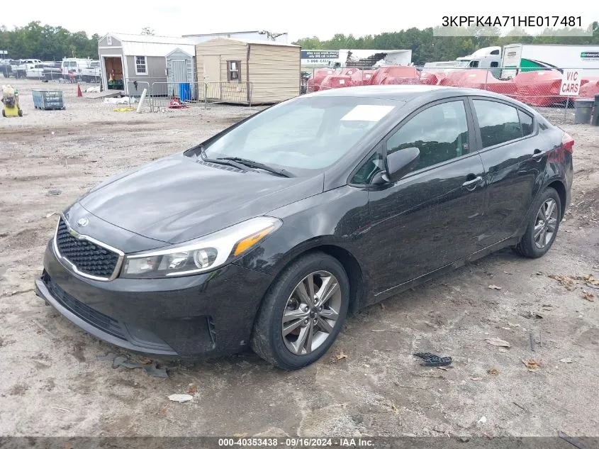 3KPFK4A71HE017481 2017 Kia Forte Lx