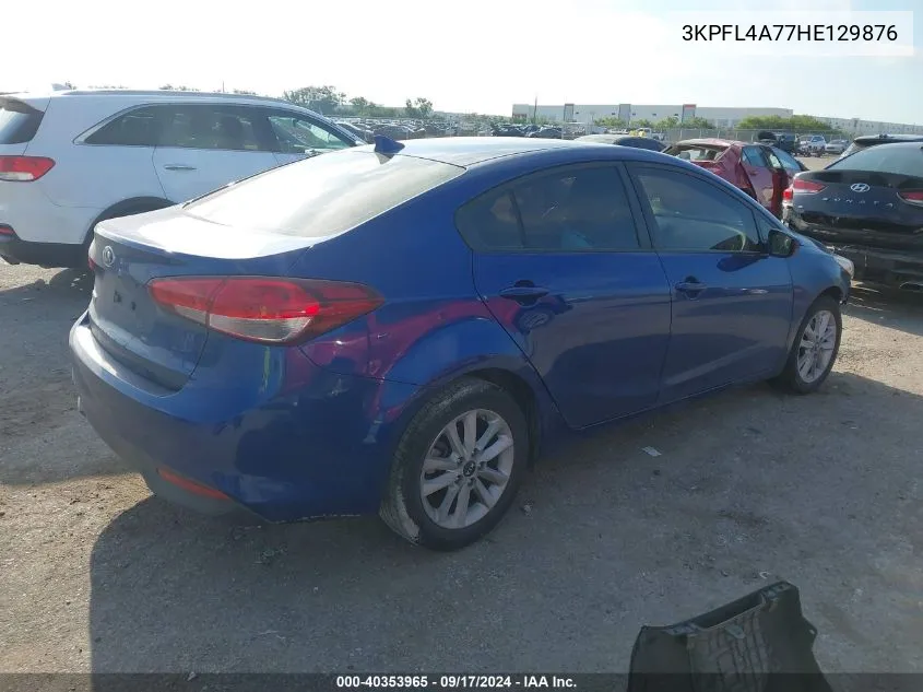 2017 Kia Forte Lx VIN: 3KPFL4A77HE129876 Lot: 40353965