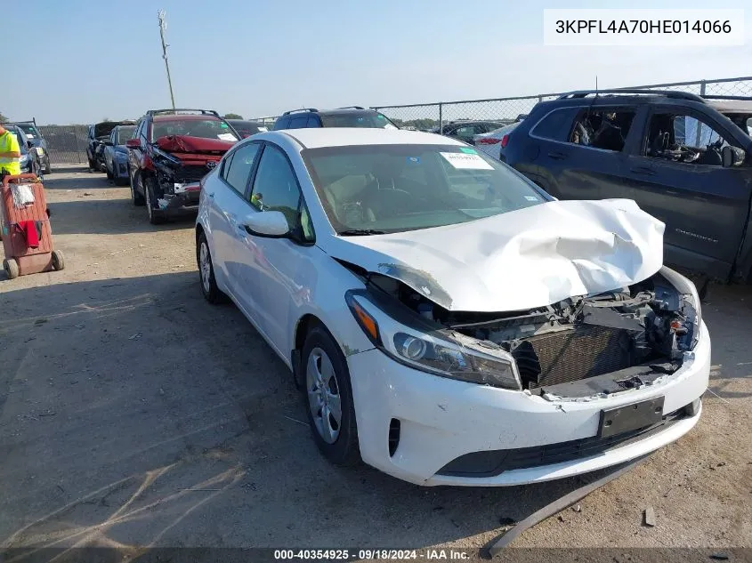 2017 Kia Forte Lx/S VIN: 3KPFL4A70HE014066 Lot: 40354925