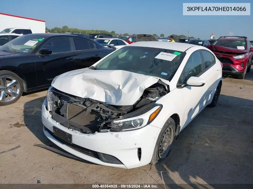 2017 Kia Forte Lx/S VIN: 3KPFL4A70HE014066 Lot: 40354925