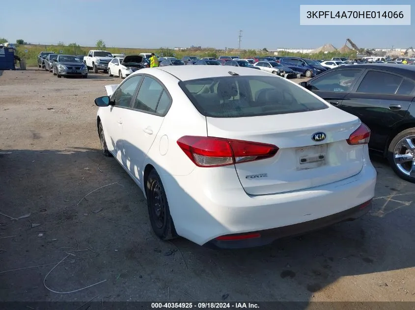 2017 Kia Forte Lx/S VIN: 3KPFL4A70HE014066 Lot: 40354925