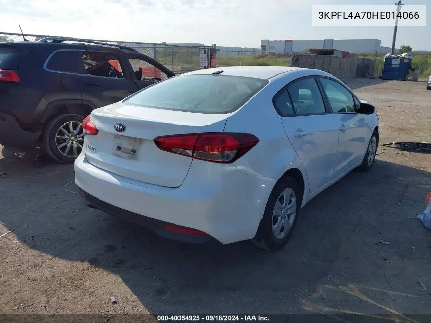 2017 Kia Forte Lx/S VIN: 3KPFL4A70HE014066 Lot: 40354925