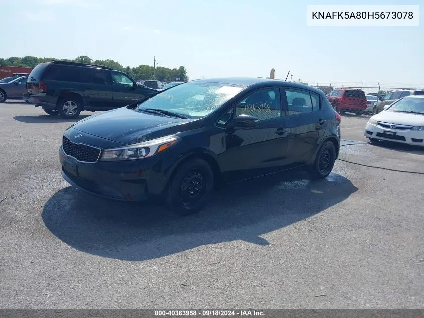 2017 Kia Forte Lx VIN: KNAFK5A80H5673078 Lot: 40363958