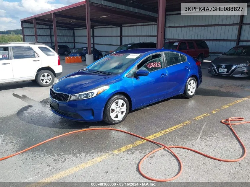 2017 Kia Forte Lx VIN: 3KPFK4A73HE088827 Lot: 40368838