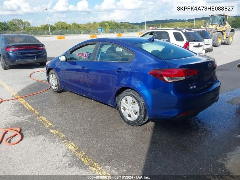 2017 Kia Forte Lx VIN: 3KPFK4A73HE088827 Lot: 40368838