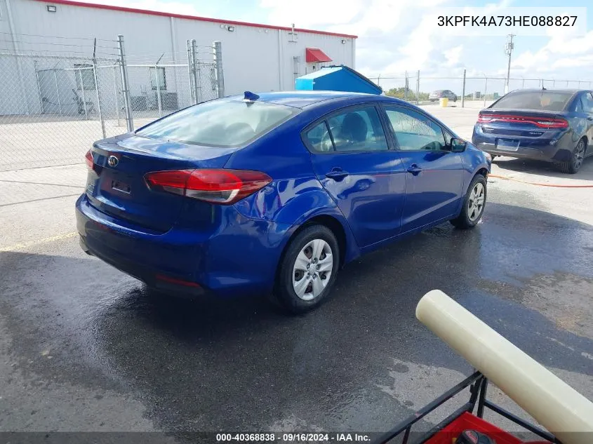 2017 Kia Forte Lx VIN: 3KPFK4A73HE088827 Lot: 40368838