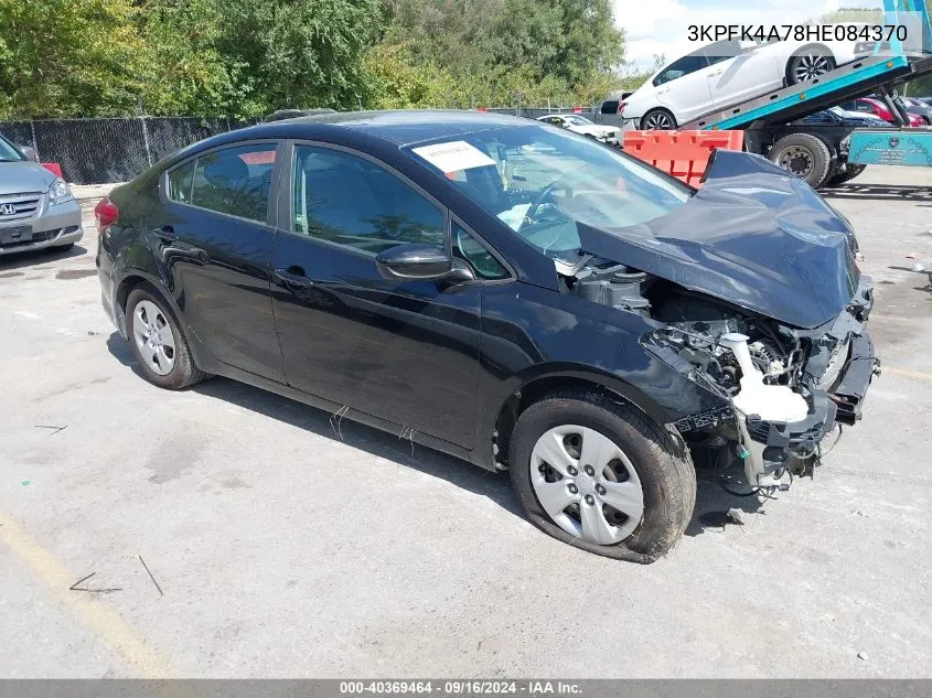 2017 Kia Forte Lx VIN: 3KPFK4A78HE084370 Lot: 40369464