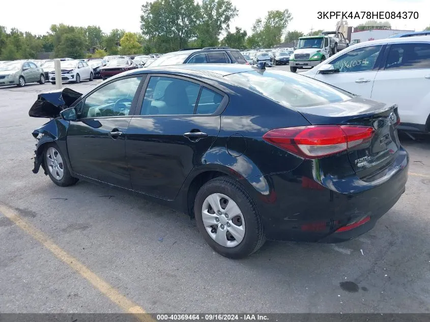 2017 Kia Forte Lx VIN: 3KPFK4A78HE084370 Lot: 40369464