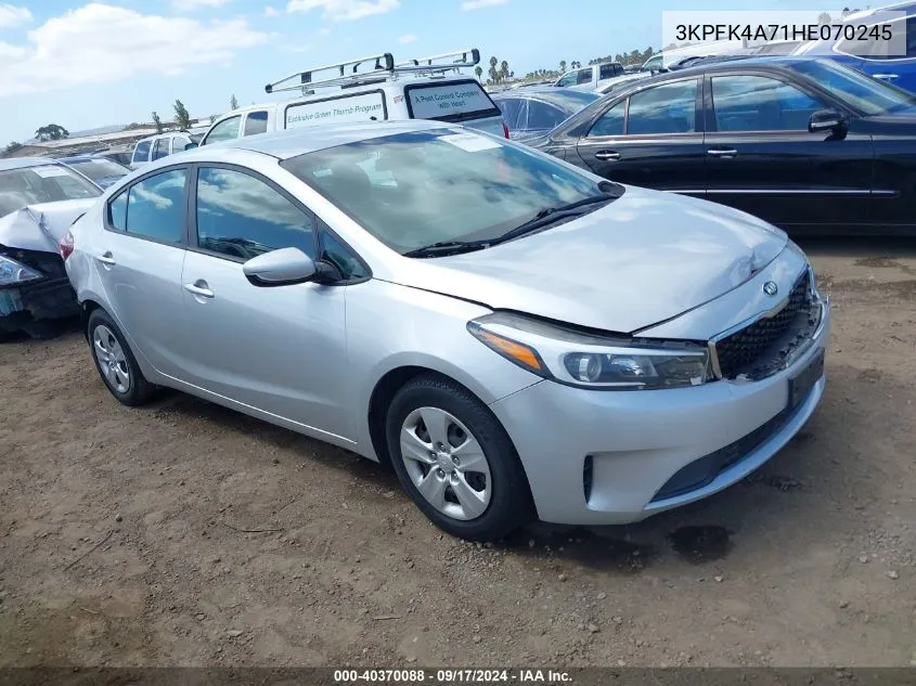 3KPFK4A71HE070245 2017 Kia Forte Lx