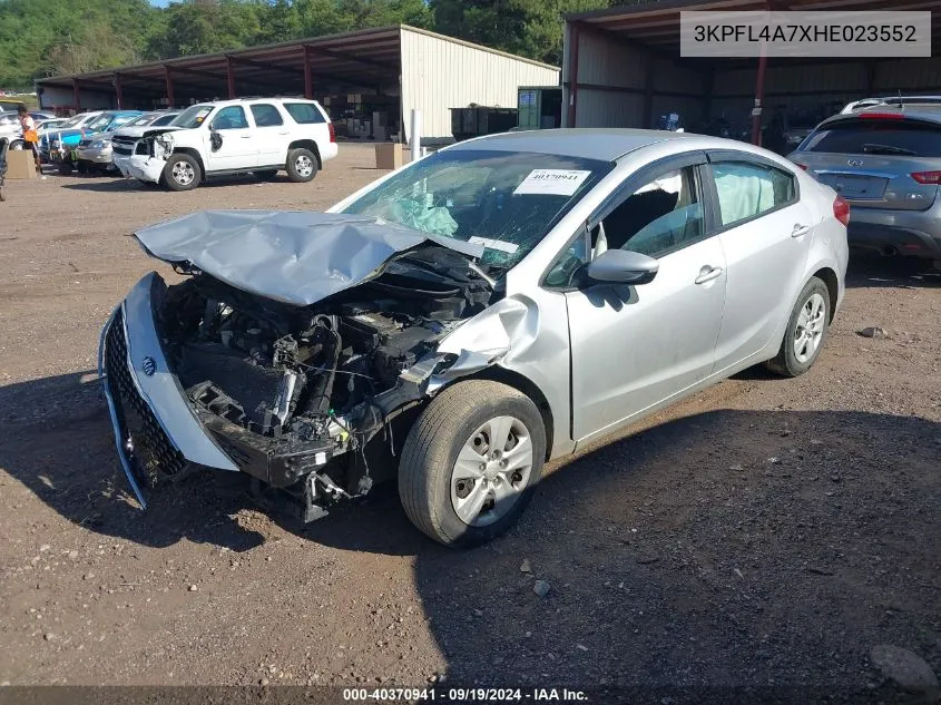 2017 Kia Forte Lx VIN: 3KPFL4A7XHE023552 Lot: 40370941