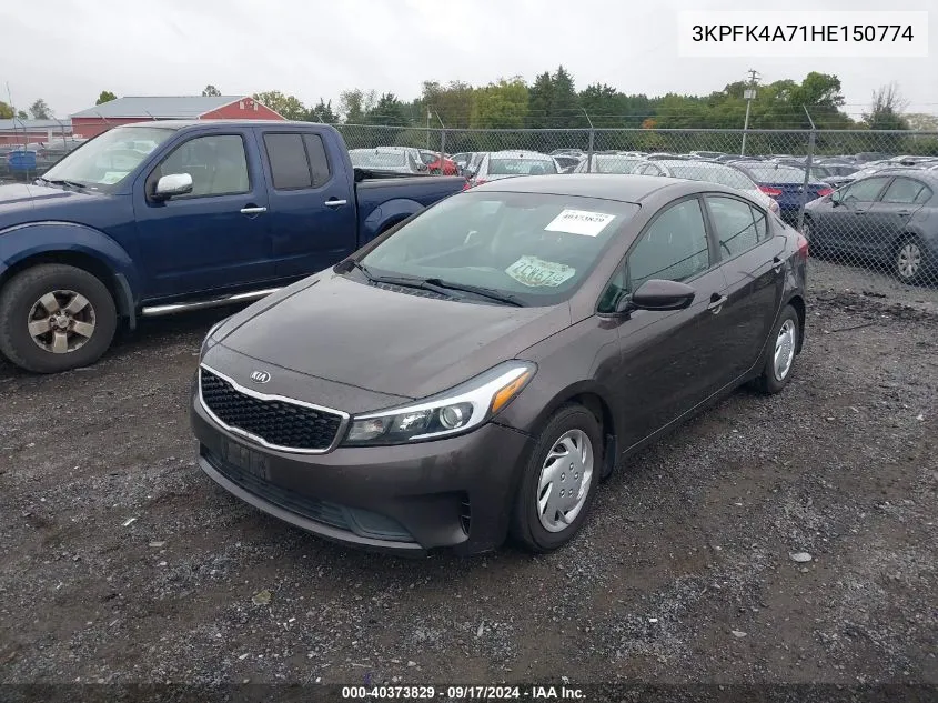 2017 Kia Forte Lx VIN: 3KPFK4A71HE150774 Lot: 40373829