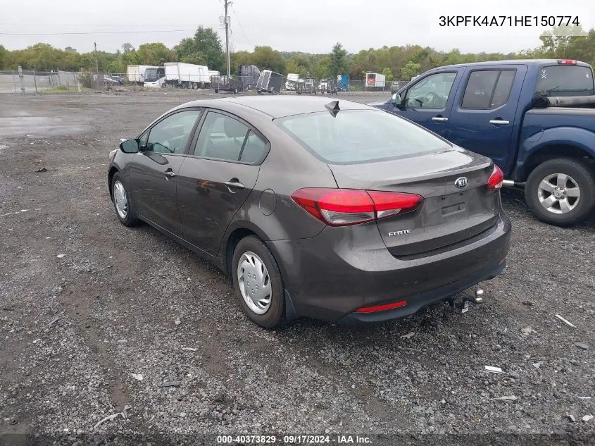 2017 Kia Forte Lx VIN: 3KPFK4A71HE150774 Lot: 40373829