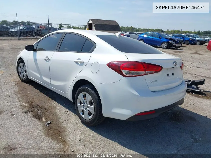 2017 Kia Forte Lx VIN: 3KPFL4A70HE146471 Lot: 40374933