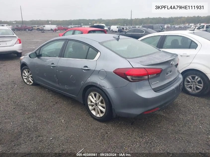 3KPFL4A79HE111931 2017 Kia Forte S