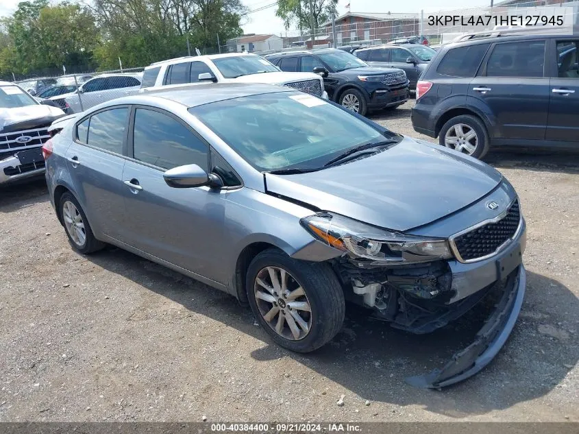 2017 Kia Forte S VIN: 3KPFL4A71HE127945 Lot: 40384400