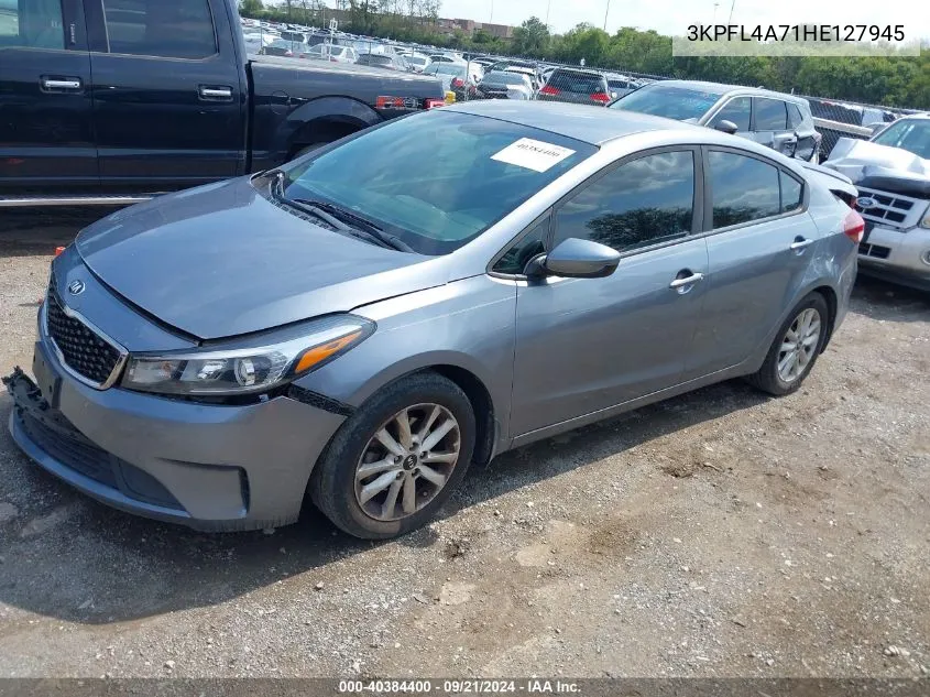 2017 Kia Forte S VIN: 3KPFL4A71HE127945 Lot: 40384400