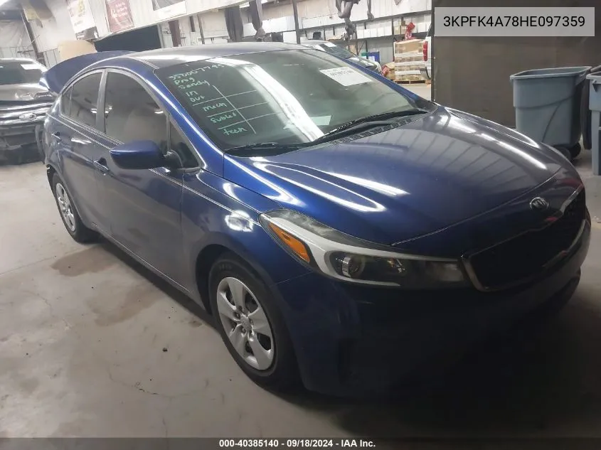 3KPFK4A78HE097359 2017 Kia Forte Lx