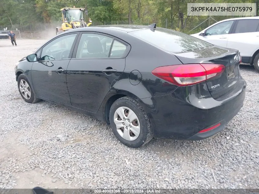 2017 Kia Forte Lx VIN: 3KPFK4A75HE075979 Lot: 40389365