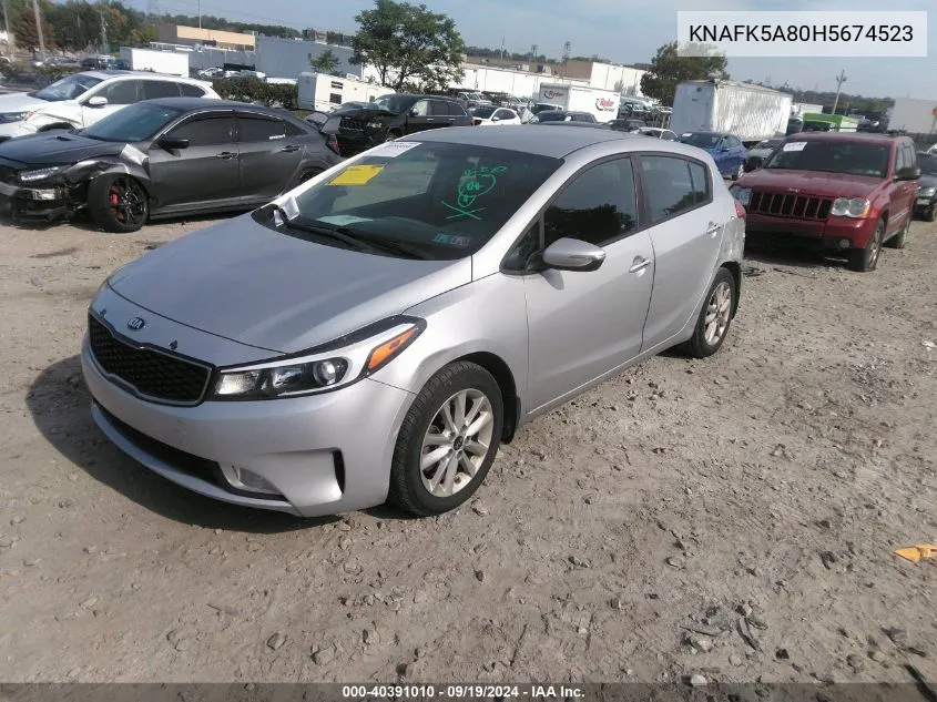 KNAFK5A80H5674523 2017 Kia Forte Lx