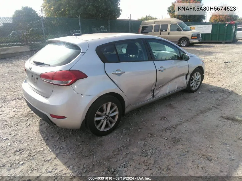 KNAFK5A80H5674523 2017 Kia Forte Lx