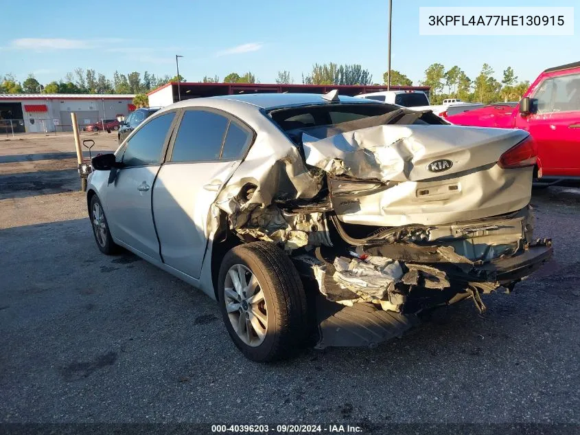 2017 Kia Forte Lx VIN: 3KPFL4A77HE130915 Lot: 40396203