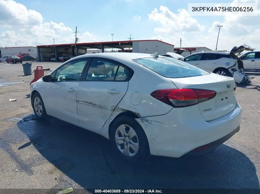 2017 Kia Forte Lx VIN: 3KPFK4A75HE006256 Lot: 40403689