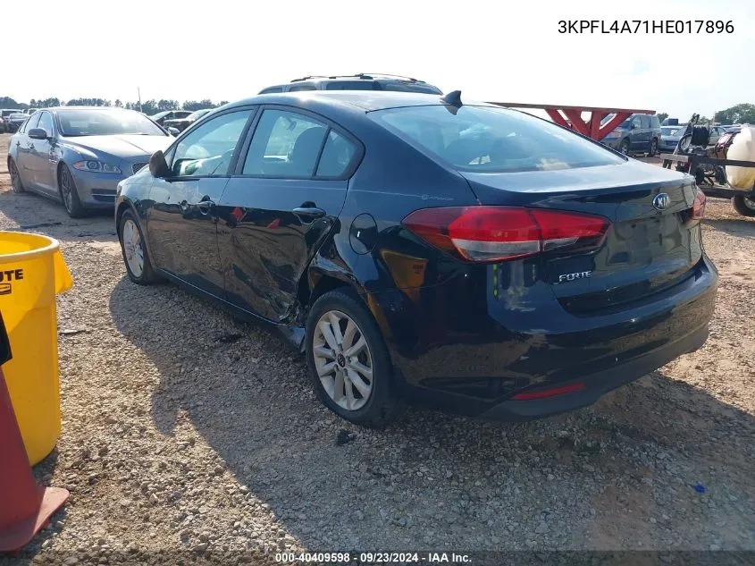 2017 Kia Forte Lx VIN: 3KPFL4A71HE017896 Lot: 40409598