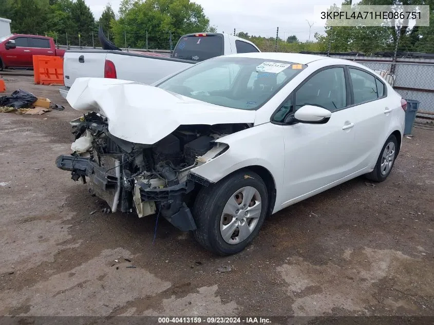 3KPFL4A71HE086751 2017 Kia Forte Lx/S