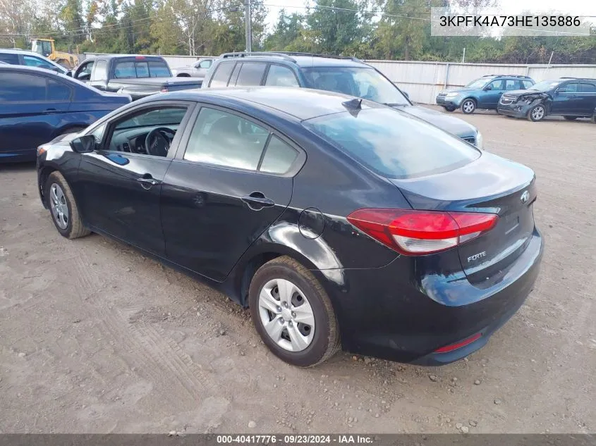 3KPFK4A73HE135886 2017 Kia Forte Lx