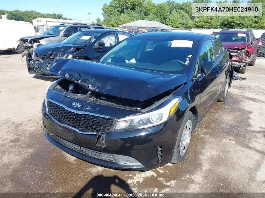 3KPFK4A70HE024910 2017 Kia Forte Lx