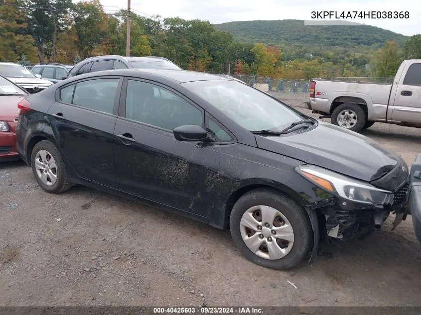 2017 Kia Forte Lx VIN: 3KPFL4A74HE038368 Lot: 40425603