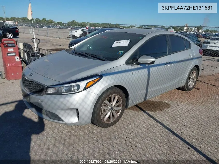 3KPFL4A72HE131681 2017 Kia Forte Lx