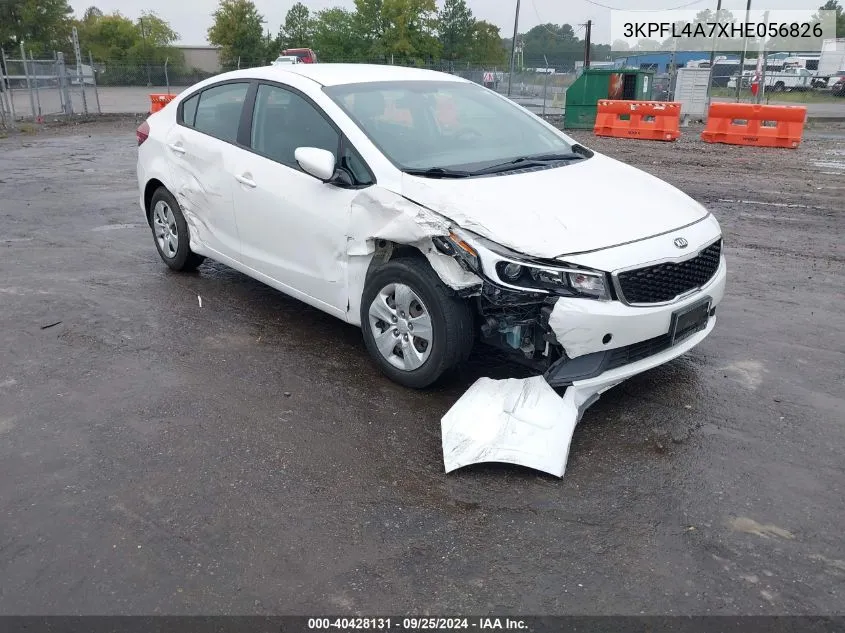 3KPFL4A7XHE056826 2017 Kia Forte Lx