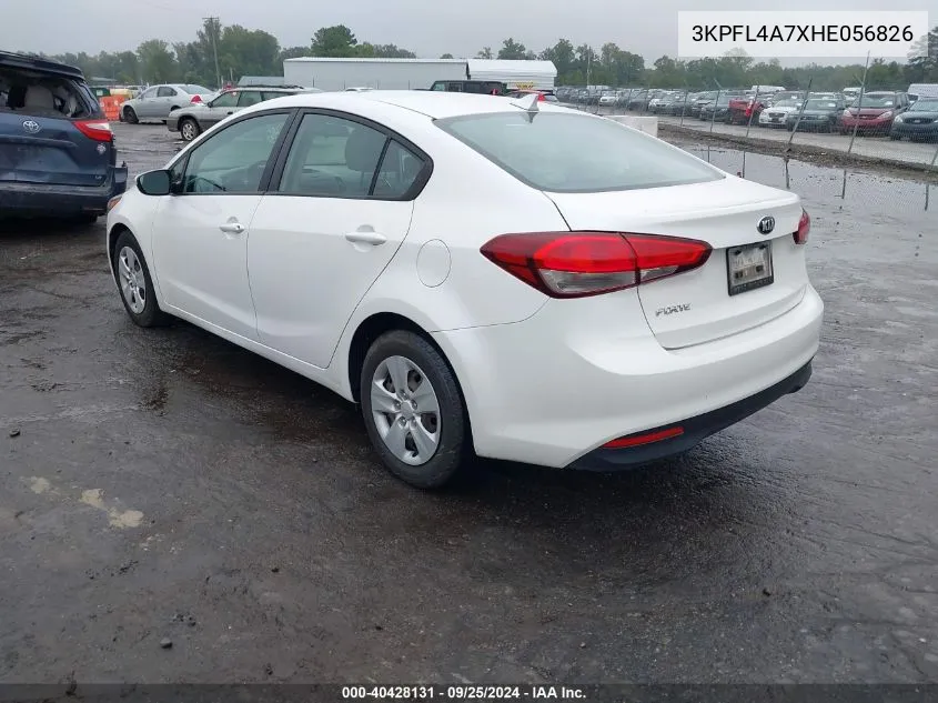 3KPFL4A7XHE056826 2017 Kia Forte Lx