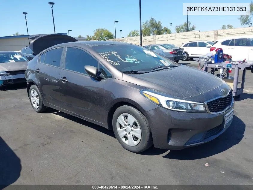 2017 Kia Forte Lx VIN: 3KPFK4A73HE131353 Lot: 40429614