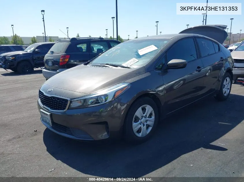 2017 Kia Forte Lx VIN: 3KPFK4A73HE131353 Lot: 40429614