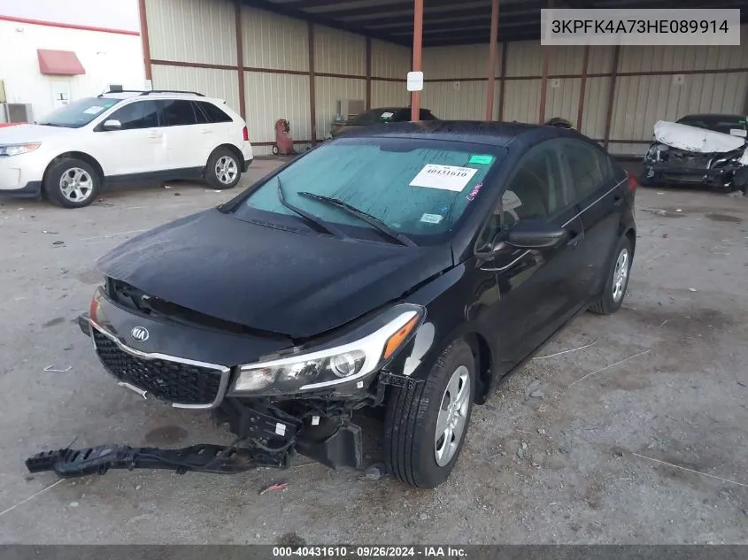 2017 Kia Forte Lx VIN: 3KPFK4A73HE089914 Lot: 40431610