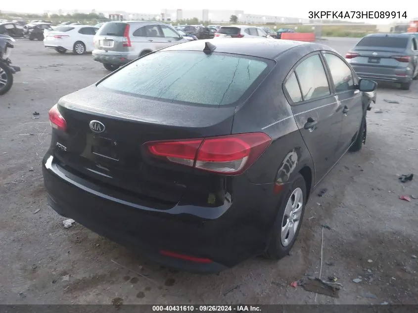 2017 Kia Forte Lx VIN: 3KPFK4A73HE089914 Lot: 40431610