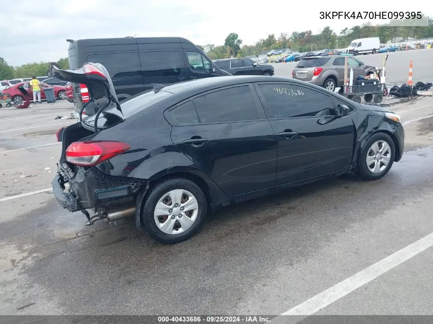 2017 Kia Forte Lx VIN: 3KPFK4A70HE099395 Lot: 40433686