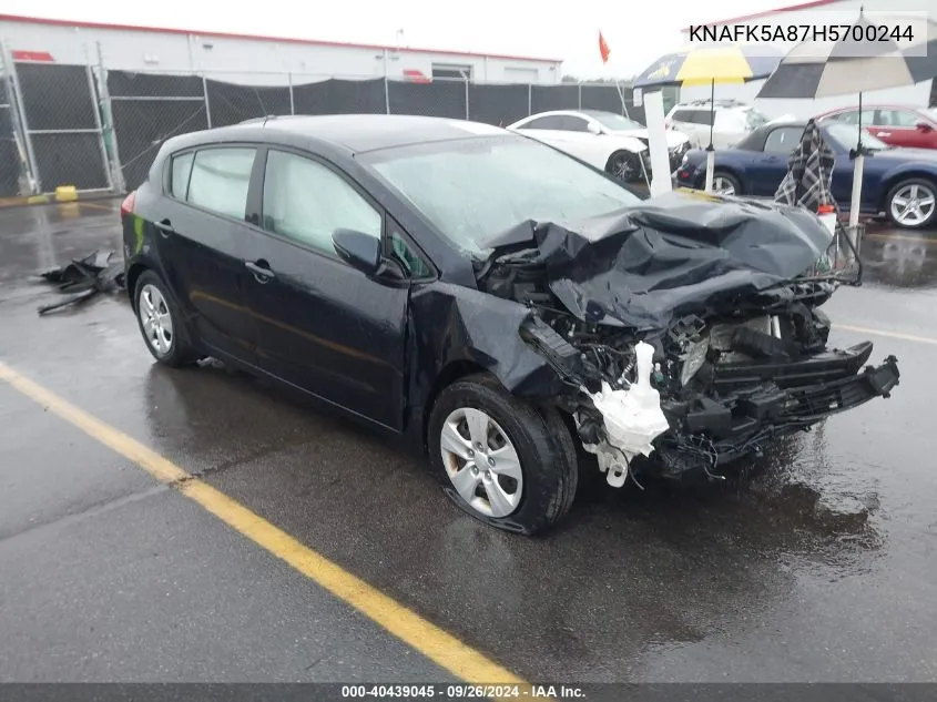 KNAFK5A87H5700244 2017 Kia Forte Lx