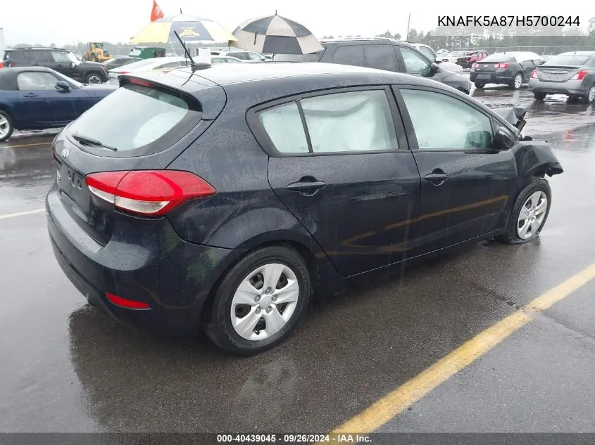 KNAFK5A87H5700244 2017 Kia Forte Lx