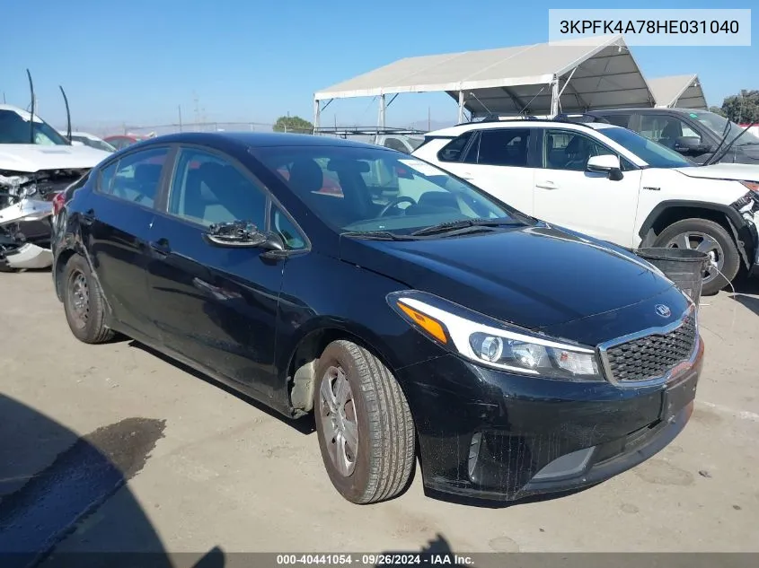 3KPFK4A78HE031040 2017 Kia Forte Lx