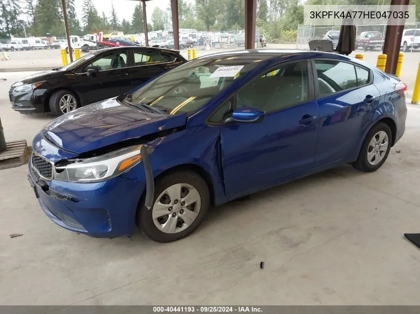 2017 Kia Forte Lx VIN: 3KPFK4A77HE047035 Lot: 40441193