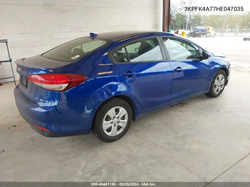 2017 Kia Forte Lx VIN: 3KPFK4A77HE047035 Lot: 40441193