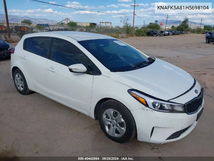 2017 Kia Forte Lx VIN: KNAFK5A81H5698104 Lot: 40442884