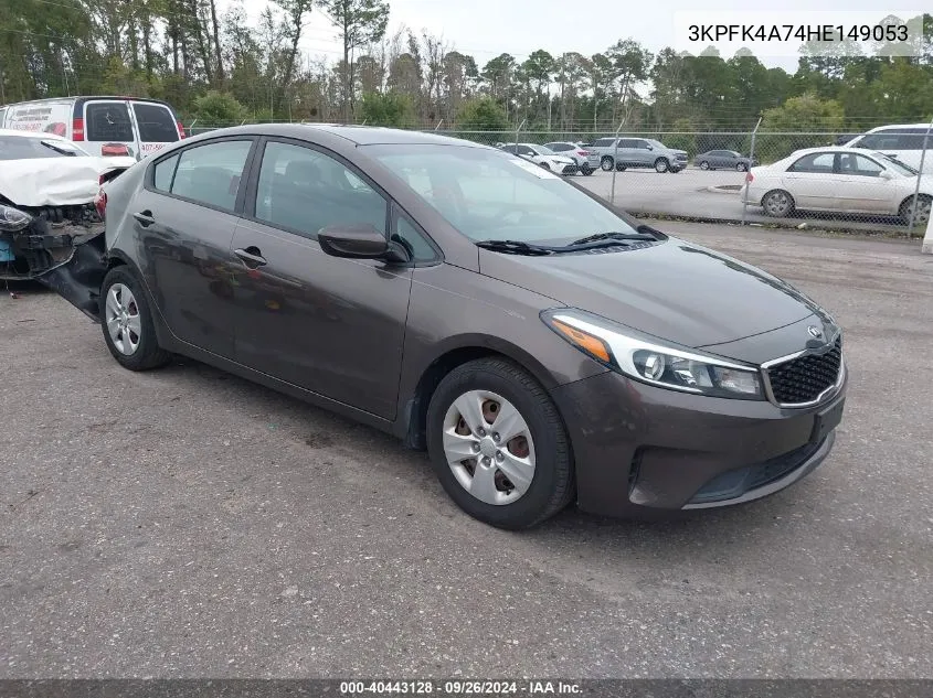 2017 Kia Forte Lx VIN: 3KPFK4A74HE149053 Lot: 40443128